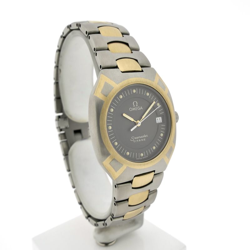 Image 3 of Omega Seamaster Polaris 3960981; 18k gold & titanium watch