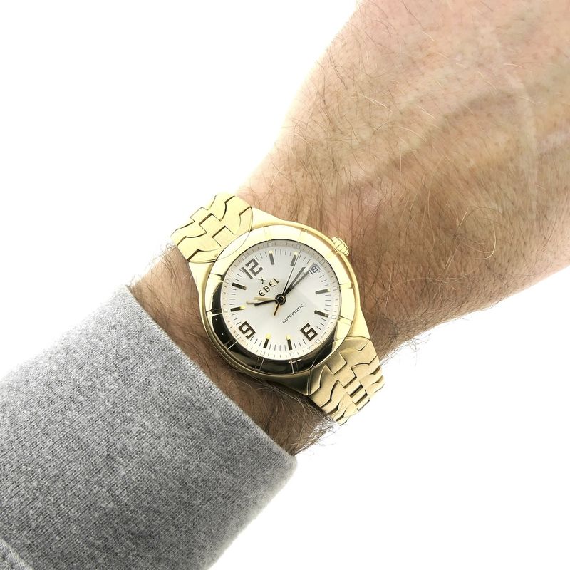 Image 15 of Ebel E-Type Automatic E8330C41; 18k gold men's watch