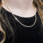 Image 2 of 18K. Two-tone twisted link chain | 49.5 cm