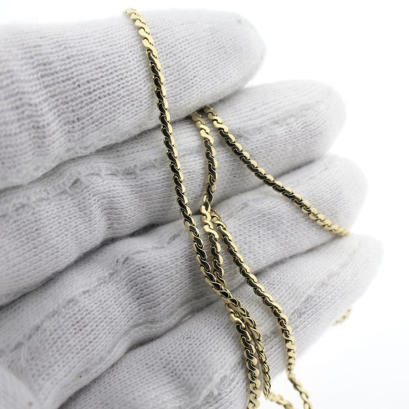 Image 6 of Gold S-link chain.