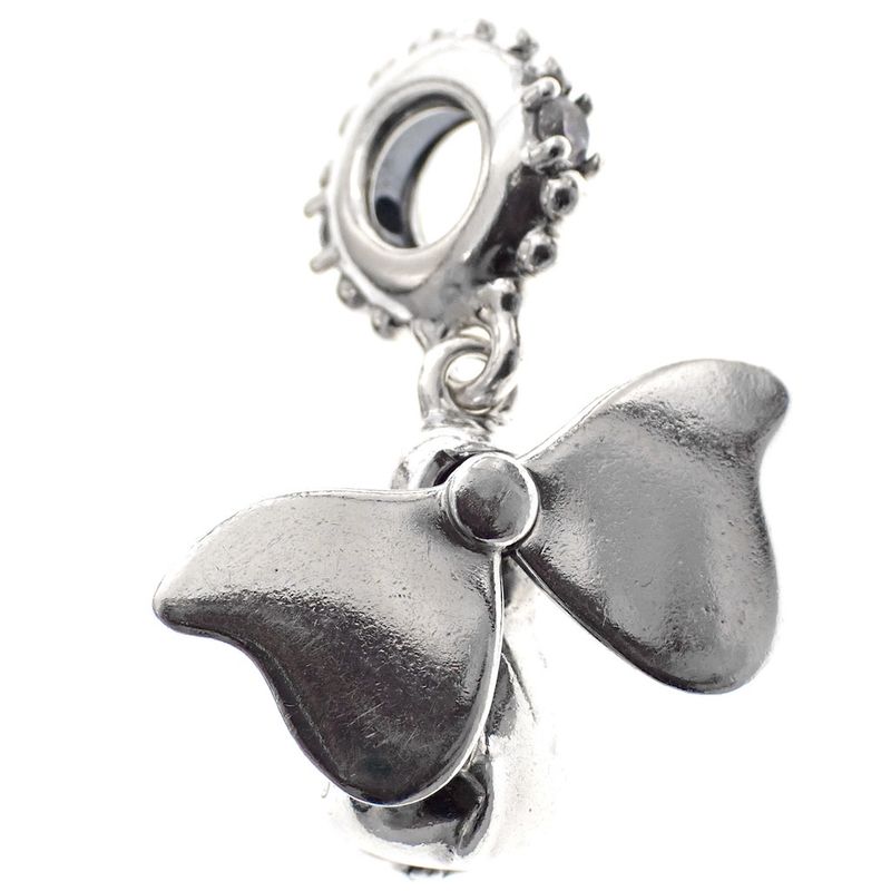 Image 4 of Pandora charm; Silver; Disney, Hanging Dumbo