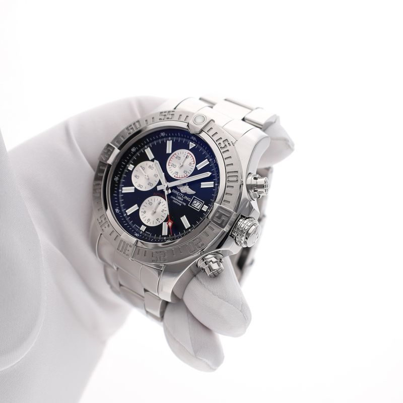 Image 16 of Breitling Super Avenger 'Black' A13371; Chronograph men's watch