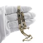Image 6 of Gold closed Figaro link chain