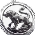 Image 3 of Silver zodiac sign pendant; Leo