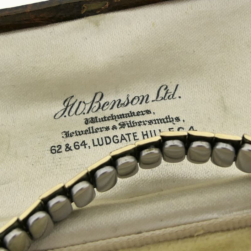 Image 7 of JW Benson 'Art Deco'; Antique 9k gold ladies' watch with Audemars movement