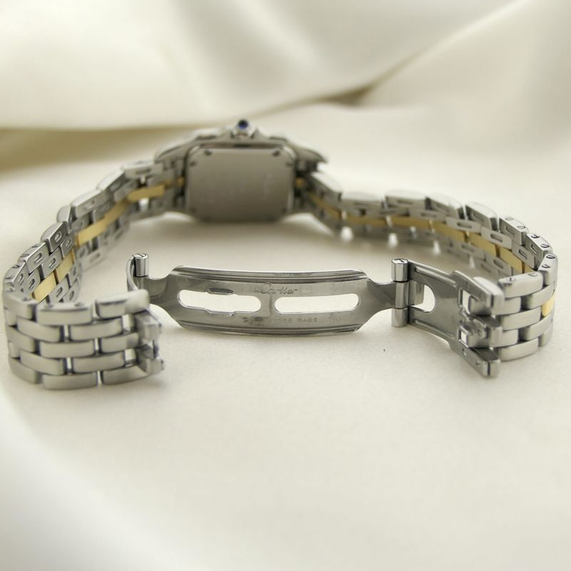 Image 16 of Cartier Panthère '1 Row'; 18k gold/steel women's watch