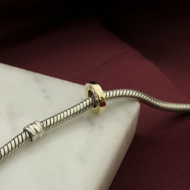 Image 2 of Pandora spacer; Gold; Basic Gold