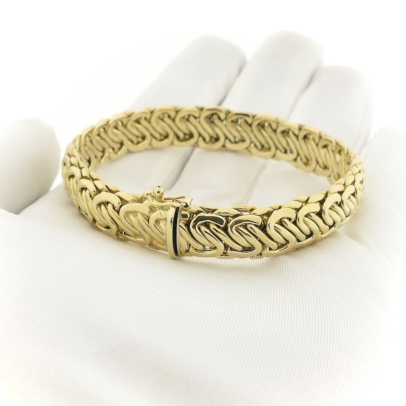 Image 9 of Gold French gourmet link bracelet