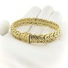 Image 9 of Gold French gourmet link bracelet