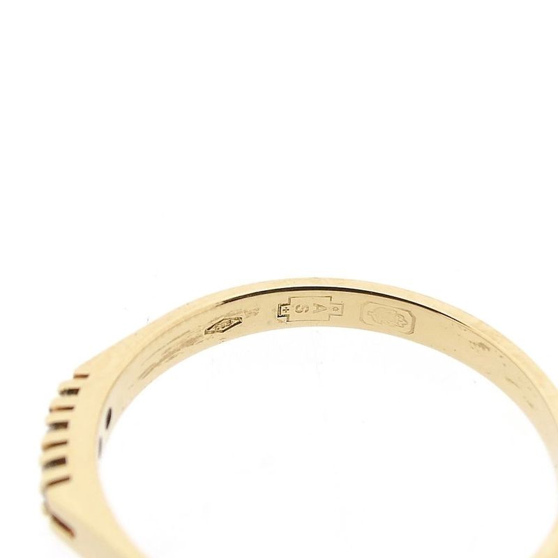 Image 6 of Gold ring with diamond; 0.03 ct.