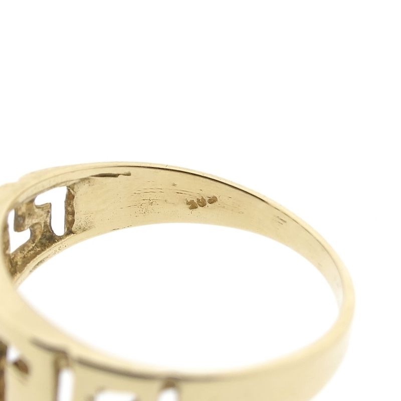 Image 7 of Vintage gold ring with meander pattern