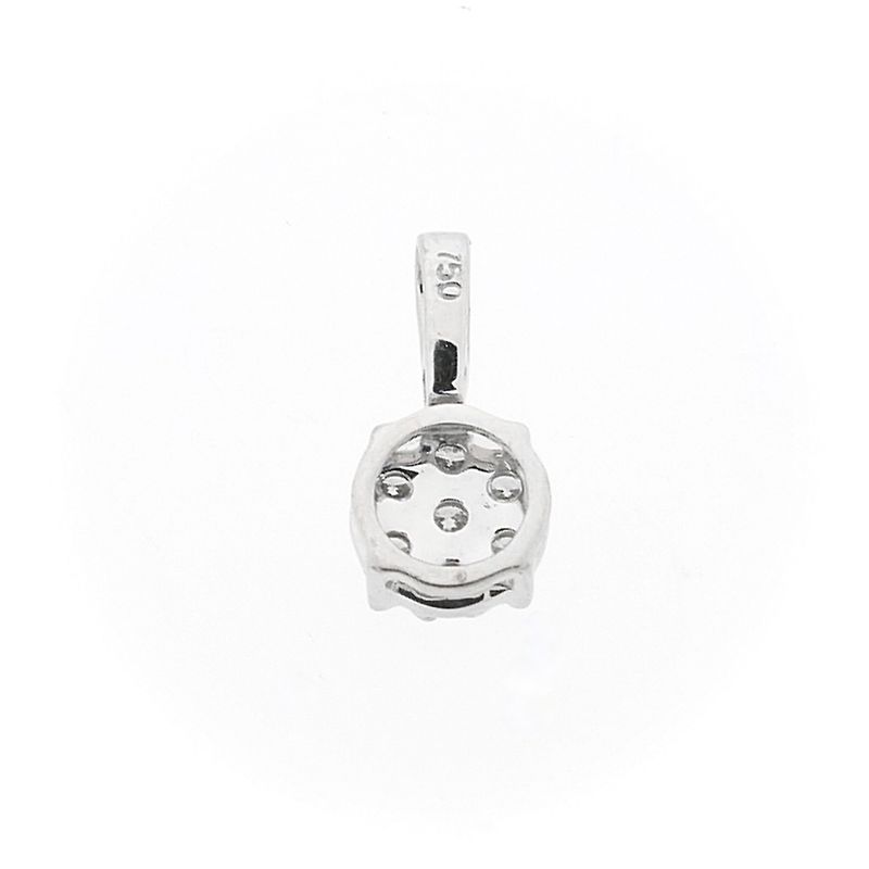 Image 5 of 18 carat white gold pendant with diamond | 0.12 ct.