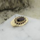 Image 8 of Vintage gold brooch with garnet