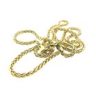 Image 7 of Gold square foxtail link chain