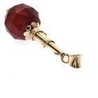 Image 4 of Gold vintage cone pendant with carnelian
