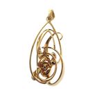 Image 3 of Two-tone gold fantasy pendant with pearl and diamond