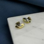 Image 5 of Two-tone gold stud earrings
