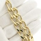 Image 6 of Gold wide gourmet link bracelet
