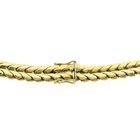 Image 4 of Gold flat foxtail link necklace | 40.5 cm