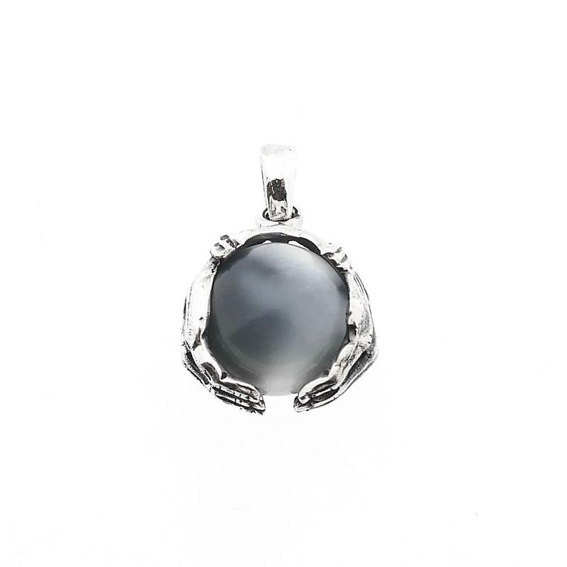 Image 3 of Gothic Pendant with Grey Cat's Eye