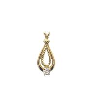 Gold pendant with diamond | 0.06 ct.
