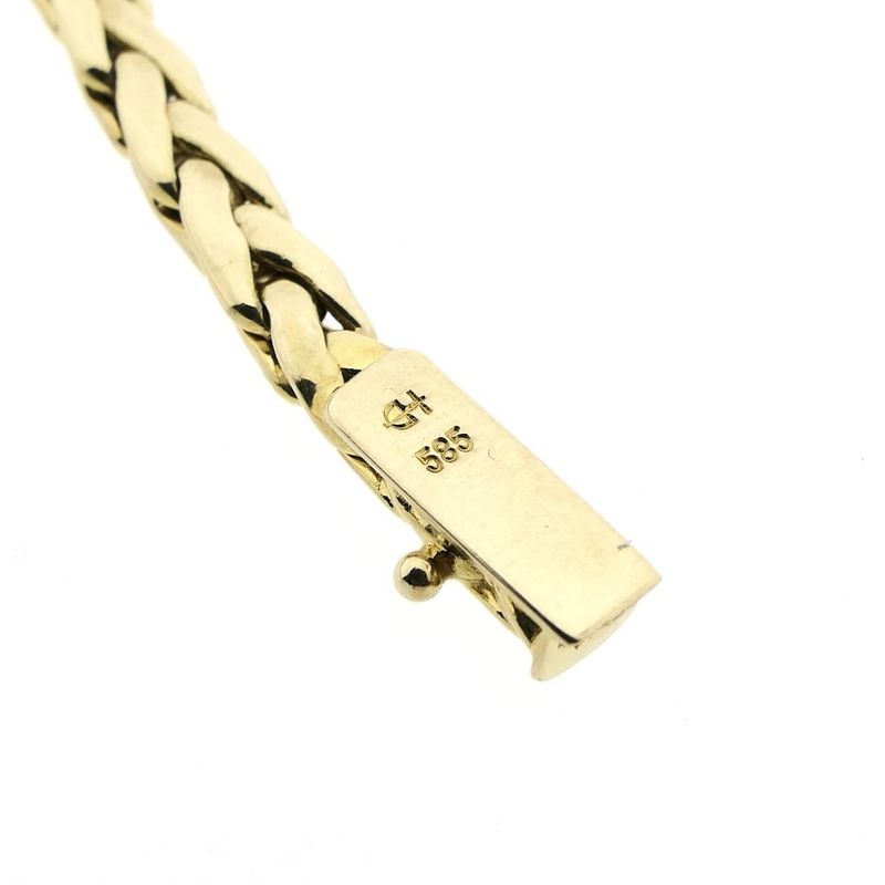 Image 7 of Gold foxtail link necklace