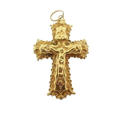 Image 1 of Antique gold pendant of a cross