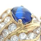 Image 3 of Vintage gold ring with zirconia and synthetic sapphire