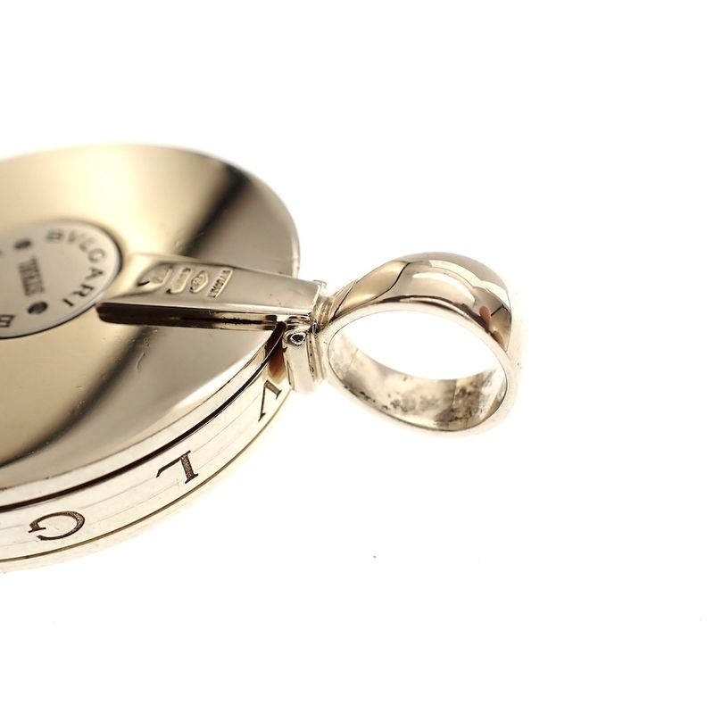 Image 3 of Golden BVLGARI Mother of pearl spinning pendant; Yin and Yang