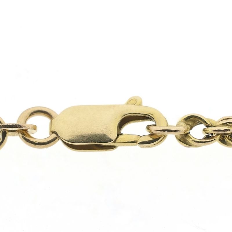 Image 6 of Gold twisted link bracelet | 18.5 cm