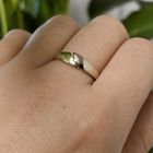 Image 11 of Two-tone gold ring with diamond; 0.02 ct.