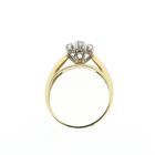 Image 6 of Gold entourage ring with diamond | 0.12 ct.