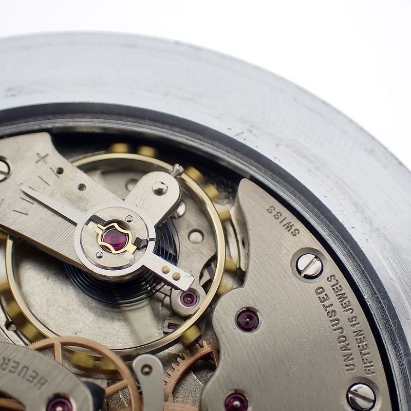 Image 7 of Heuer Rattrapante/Split-Seconds Stopwatch; Vintage stopwatch/timer