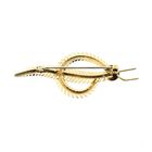 Image 3 of Vintage gold brooch of a feather