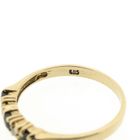 Image 6 of Gold ring with diamond and sapphire | 0.05 ct.