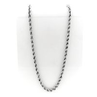 Silver Twisted Link Chain