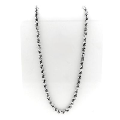 Image 1 of Silver Twisted Link Chain