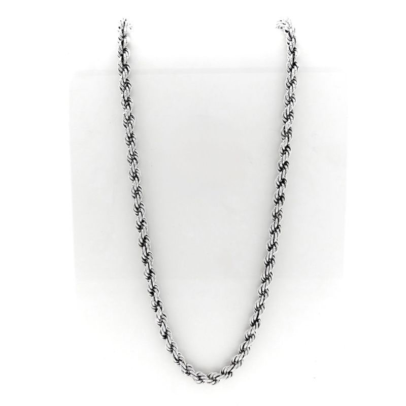 Image 1 of Silver Twisted Link Chain