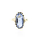 Image 3 of Antique gold ring with aquamarine