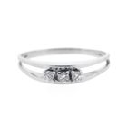 Image 10 of White gold ring with diamonds | 0.12 ct.