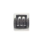 Image 3 of Pandora charm; Silver; Letter charm M