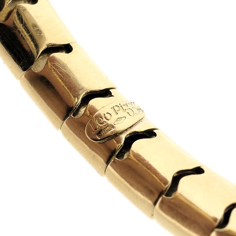 Image 7 of Leo Pizzo two-tone gold 'Serpentine' bracelet; Size XS
