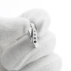 Image 5 of Silver crossover pendant with colored zirconia; Zinzi