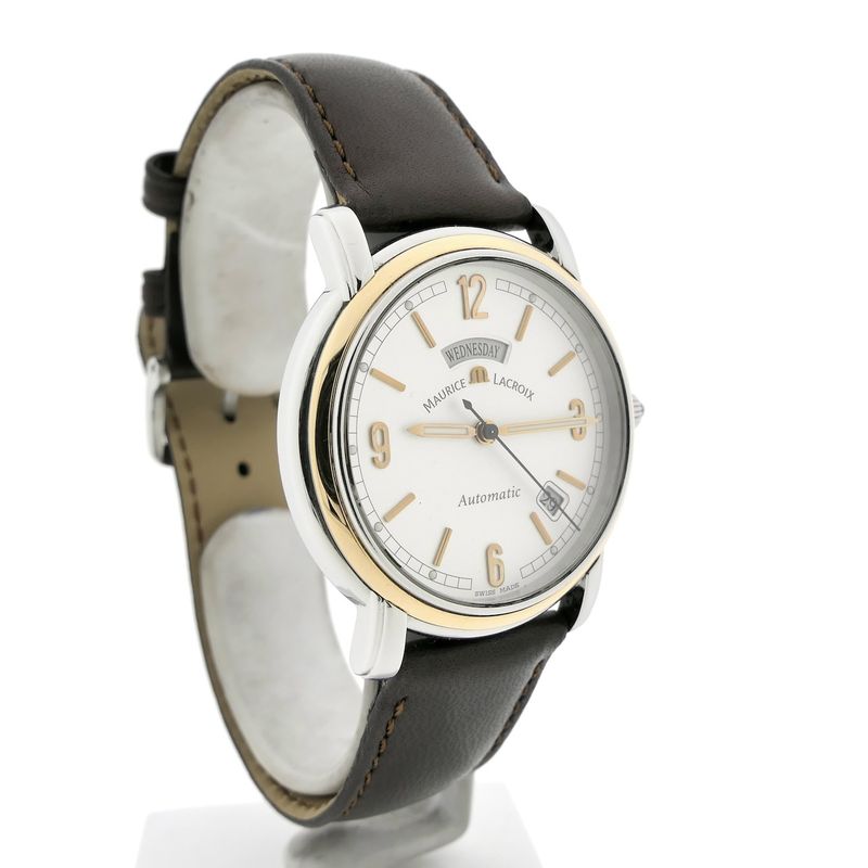 Image 3 of Maurice Lacroix Pontos Day-Date PT6027; Automatic 18k gold/steel men's watch
