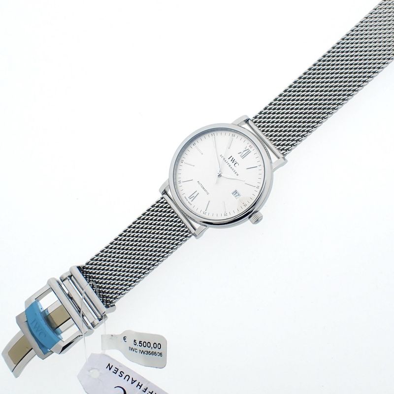 Image 7 of IWC Portofino; Automatic men's watch on Milanese strap