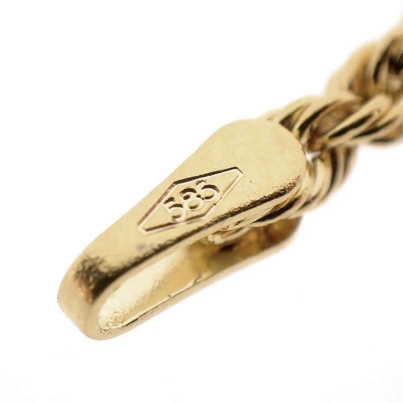 Image 8 of Gold twisted link chain | 60.5 cm