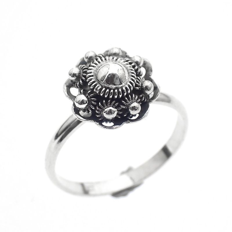 Image 1 of Silver ring with Zeeland button