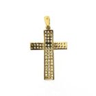 Image 5 of Gold pendant of a cross with zirconia