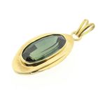 Image 3 of Gold pendant with green tourmaline