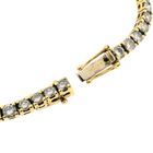 Image 7 of 18K gold tennis bracelet with diamond; 6.12 ct. | 19 cm